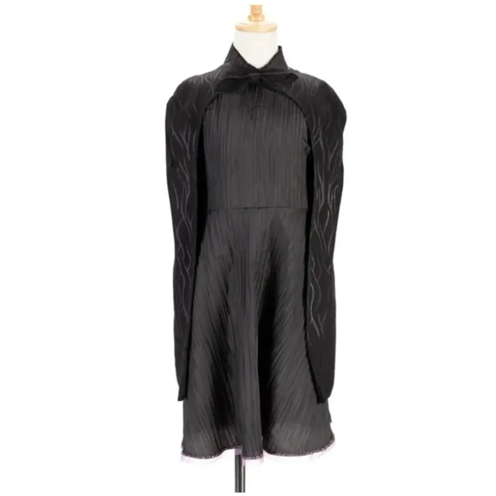 Wicked Deluxe Elphaba Black Dress & Accessories Girls Child Dress Up Size 4-6X